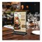Deflecto Tabletop Sign and Menu Holder, 4 x 6 Insert, Clear with Black Frame 4428 - alternate 3
