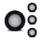 Bulbrite 14WLED 7 ROUND DISC LIGHT 3000K BLACK ALUMINUM, PIGTAIL, 4PK 862900 - alternate 1
