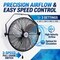 Iliving 20 Inch Wall Mount Fan, 4750 CFM High Velocity Metal Fan with 3 Speeds, Sealed Motor & 360 Deg ILG8E20P - alternate 2