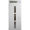 Vdomdoors Front Exterior Prehung Metal-Plastic Door Frosted Glass / MANUX 8112 White Silk / Office Commercial MANUX8112EXD-WS-W32-H80+14-RH-I - alternate 1
