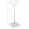 Azar Displays Pedestal Bowl Display Floor Stand with Single 12in Diameter Bowl on Square Metal Base 700972 - alternate 2