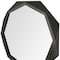Homeroots 41" Octagon Black Wood Frame Wall Mirror 376443 - alternate 2