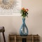 Uniquewise 16-Inch Multitone Glass Table Vase in Blue Hue - Minimalist, Decorative Boho Vase with Rustic QI004736 - alternate 2