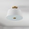 Jonathan Y Isabella 15" 3-Light Modern Contemporary Metal Tapered Drum LED Semi Flush Mount, Brass Gold JYL9922A - alternate 3