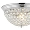 Jonathan Y Malia 12" 1-Light Traditional Transitional Iron LED Flush Mount, Chrome/Clear, 2PK JYL9901A-SET2 - alternate 2