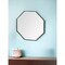 Homeroots 38" Black Octagon Metal Framed Bathroom Vanity Mirror 376412 - alternate 2