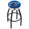 Holland Bar Stool Co 25" Blk Wrinkle Maine Swivel Bar Stool, Chrome Ring L8B3C25MaineU - alternate 1