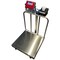 Selleton Scales Stainless Steel Bench Scale with Backrail & Wheels, 24 in x 24 in SL-915-SSBW-24X24 - alternate 2