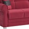 Homeroots 89" Burgundy Microfiber Convertible Futon Sleeper Sofa And Toss Pillows With Storage 607156 - alternate 3