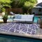 Homeroots 3' X 5' Purple and White Abstract Washable Non Skid Indoor Outdoor Area Rug 559310 - alternate 2