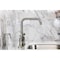 Kingston Brass Bridge Kitchen Faucet with Brass Sprayer, Polished Nickel KS8286CMLBS - alternate 2