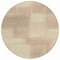 Homeroots 8' Taupe Round Geometric Washable Indoor Outdoor Area Rug 608785 - alternate 2