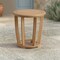 Alaterre Furniture Alaterre Orris Outdoor Side Table with Slatted Top Natural Patio Furniture Design 80-OUTD-ORRIS-SDTB - alternate 2
