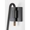 Troy Lighting Mateo 1 Light Wall Sconce, Patina Brass And Graphite, 12 In x 20.5 In B2121-PBR/GRA - alternate 2