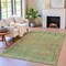 Homeroots 3' X 5' Green And Ivory Abstract Washable Indoor Outdoor Area Rug 631095 - alternate 2