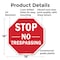 Signmission Stop No Trespassing, 18 Inch X 18 Inch, Plastic Sign OC-P-18-269 - alternate 2