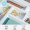 Martha Stewart Enzo 6 Piece Wooden Desk Drawer Organizer Set in White LY-68986-6-WH-MS - alternate 2