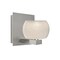 Besa Lighting Keno Vanity, White Sand, Satin Nickel Finish, 1x3W LED 1WF-KENOWH-LED-SN - alternate 1