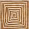 Homeroots 10' X 14' Copper And Ivory Geometric Washable Indoor Outdoor Area Rug 600779 - alternate 2