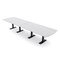 Skutchi Designs 14ft Arc Rectangle Conference Table With Power | Harmony Series | 14 Person Meeting Room Table HAR-AREC-48X168-T.BK-WA7976-NA - alternate 1