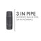 Ace Trading - Nipple 3/4 in. MIP each X 3/4 in. D MIP Black Steel 3 in. L Nipple 300UP34X3 - alternate 2
