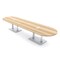 Skutchi Designs Racetrack Conference Table With Power Unit, 48 in W, 168 in L, Brown HAR-RAC-48X168-DOU-K525-ESIL - alternate 1
