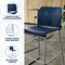 Flash Furniture Commercial Navy Plastic Stack Barstools, Contoured Backs and Sled Bases-Set of 3, 3PK 3-RUT-239AH-BS-NV-GG - alternate 2