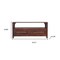 Homeroots 43in Brown Solid Wood Enclosed and Open Storage TV Stand 720017 - alternate 2