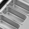 Koolmore 32 in. 4-Pan Countertop Ice Cream Display Freezer with Curved Glass Top in Stainless-Steel KM-CGDR-4P - alternate 4