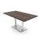 Skutchi Designs Rectangle Conference Table With Power Unit, 36 in W, 72 in L, Brown HAR-REC-36X72-DOU-H3041-NA - alternate 1