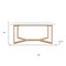 Homeroots 63" White and Natural Wood Frame Base Dining Table 654239 - alternate 2