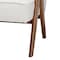 Baxton Studio Georgina Japandi Cream Boucle and Walnut Brown Wood Accent Chair 253-14003-ZORO - alternate 2