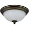 Vaxcel Stevens 11-in W LED Vintage Bronze Transitional Flush Mount Ceiling Light Fixture C0290 - alternate 2