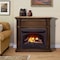 Procom Heating Dual Fuel Vent Free Gas Fireplace System, 26,000 BTU, T-Stat Control, Gingerbread Finish FBNSD28T-3G - alternate 2