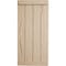 Ekena Millwork Rustic Four Board Joined Board-n-Batten Hand Hewn Faux Wood Shutters w/End Batten, 22W x 78H, PR SHUBJE22X78HHPR - alternate 2