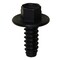 Auveco Slotted Hex Washer Head License Plate Screw #14 x 5/8in Black, 50PK 16421 - alternate 1