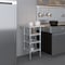 Amgood 20in D x 20in L Stainless Steel Table, Three Undershelves AMG WT-2020-3SH-Z - alternate 2