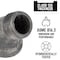 B & K 1 in. MIP X 1 in. D FIP Black Malleable Iron 2.5 in. L 45 degree Street Elbow 501533 - alternate 2