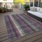 Homeroots 3' X 5' Plum Eggplant And Gray Plaid Washable Indoor Outdoor Area Rug 613987 - alternate 2