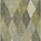 Homeroots 5' X 8' Olive Green Gray And Ivory Argyle Washable Indoor Outdoor Area Rug 613712 - alternate 2