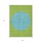 Homeroots 9' X 12' Lime Green And Blue Striped Washable Indoor Outdoor Area Rug 597179 - alternate 2