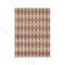 Homeroots 3' X 5' Orange And Copper Geometric Washable Indoor Outdoor Area Rug 577079 - alternate 2