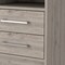 Homeroots 20" Light Gray Wood Two Drawer Nightstand 534898 - alternate 3