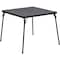 Flash Furniture Square Folding Table, Foam, Medium Density Fiberboard, Metal, Plastic, Vinyl Top, Black JB-2-GG - alternate 1