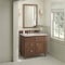James Martin Vanities Lorelai 36" Single Vanity, Mid-Century Walnut, w/ 3 CM Siberian Silestone Top 424-V36-WLT-3SFR - alternate 4