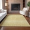 Homeroots 10' X 14' Gold Ivory And Taupe Tribal Washable Indoor Outdoor Area Rug 582625 - alternate 3