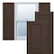 Ekena Millwork True Fit PVC Two Equal Raised Panel Shutters, Raisin Brown, 18W x 80H, PR TFP101RPF18X080TB - alternate 1