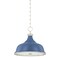Hudson Valley Lighting Painted No. 1 3 Light Pendant in Polished Nickel/Soft French Blue by Mark D. Sikes MDS300-PN/FBL - alternate 1