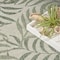 Homeroots 5' X 7' Ivory And Green Palm Leaf Indoor Outdoor Area Rug 552509 - alternate 2