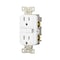 Eaton Wiring Devices Eaton Tamper and Weather-Resistant GFCI Receptacle, 125 V, 15 A, NEMA: NEMA 5-15R, Back, Side Wiring TWRGF15W - alternate 3